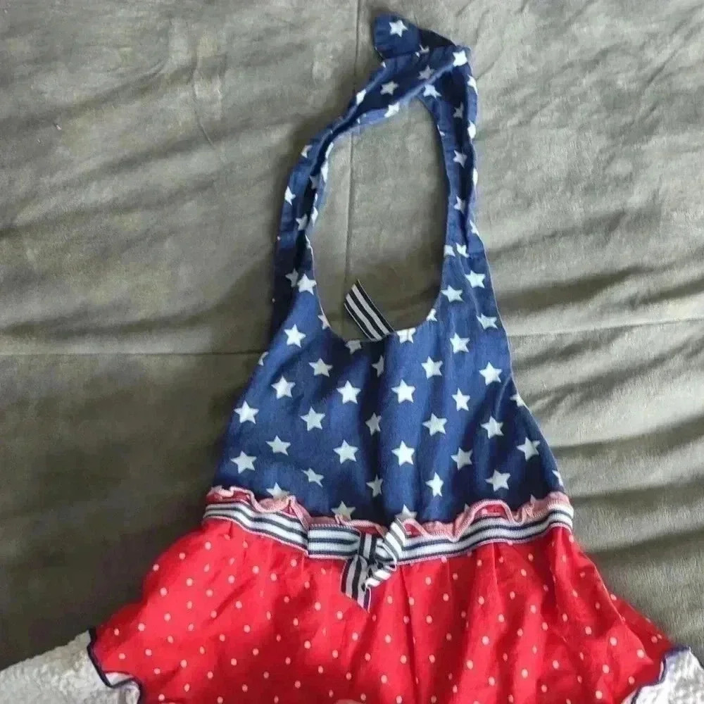 JESSICA Ann toddler stars & dots dress - Picture 6 of 7